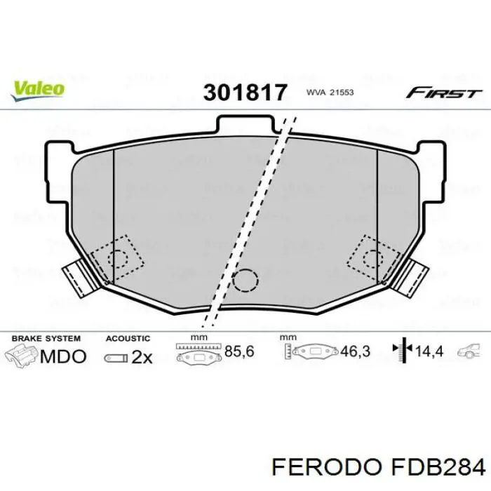 P56005 Brembo pastillas de freno traseras