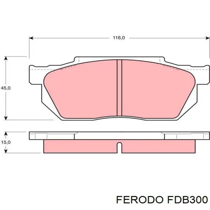 FDB300 Ferodo pastillas de freno delanteras