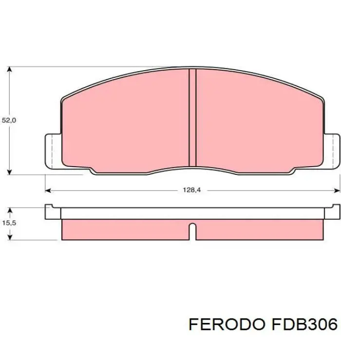 FDB306 Ferodo pastillas de freno delanteras