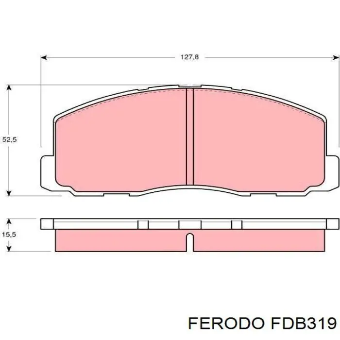 fdb319 Ferodo pastillas de freno delanteras