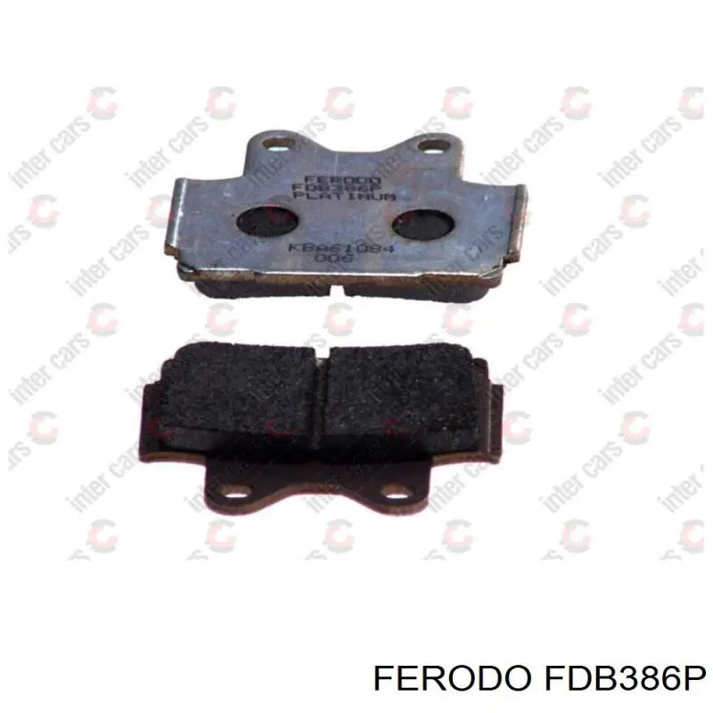 FDB386P Ferodo pastillas de freno traseras