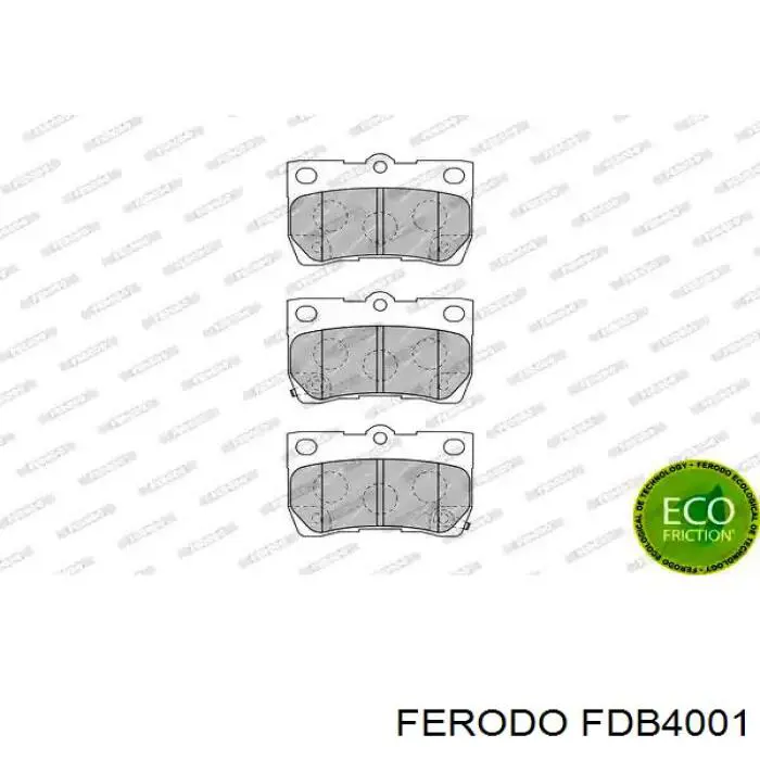 FDB4001 Ferodo pastillas de freno traseras