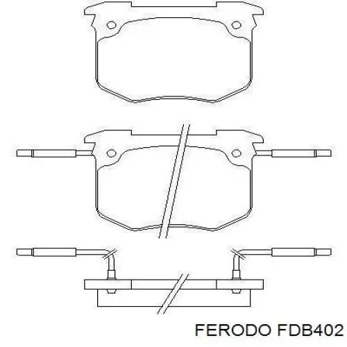 FDB402 Ferodo pastillas de freno delanteras