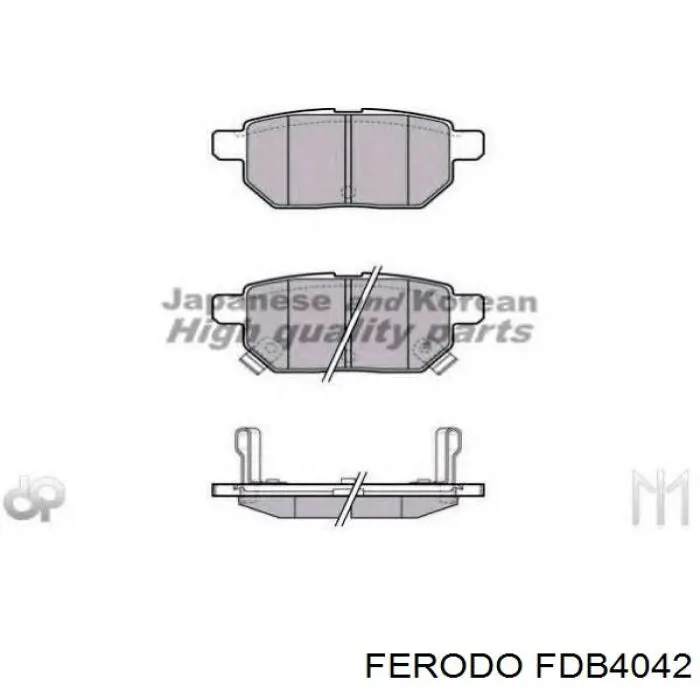 FDB4042 Ferodo Pastillas freno traseras