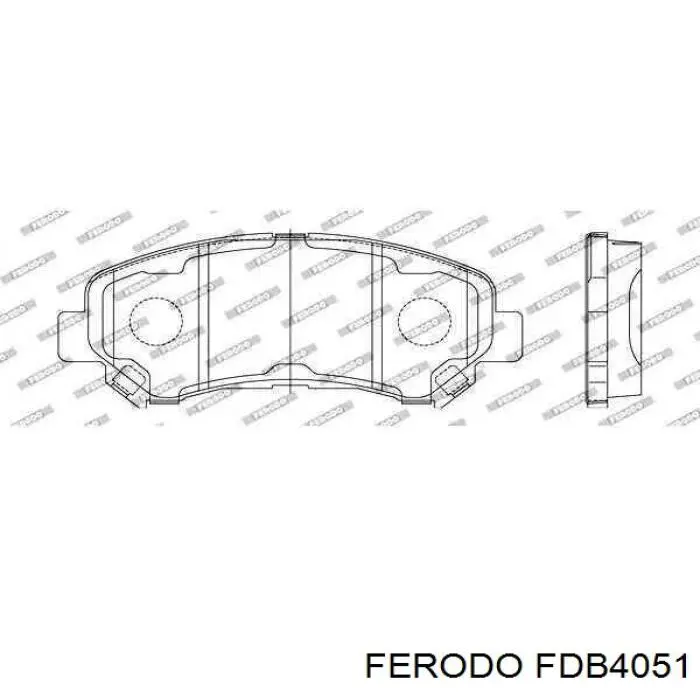 Pastillas de freno FDB4051 Ferodo