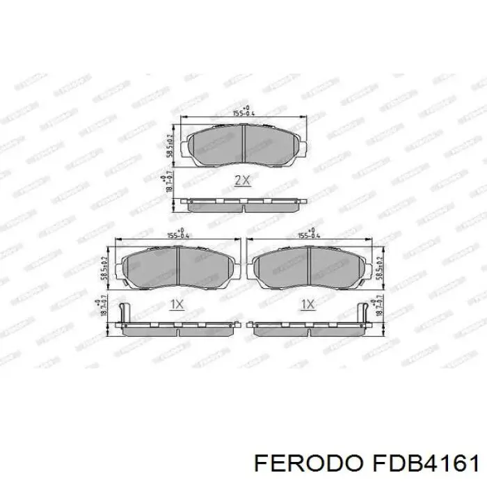 FDB4161 Ferodo pastillas de freno delanteras