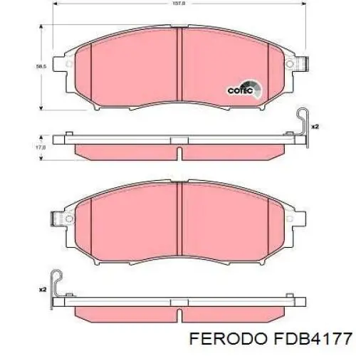 Pastillas de freno delanteras Nissan Navara D40M