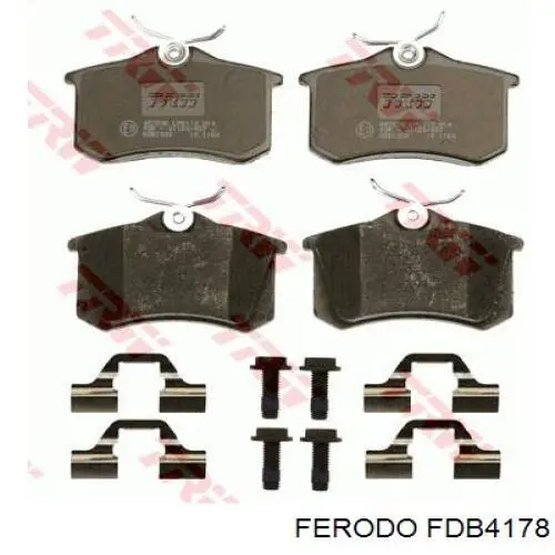 FDB4178 Ferodo Pastillas freno traseras