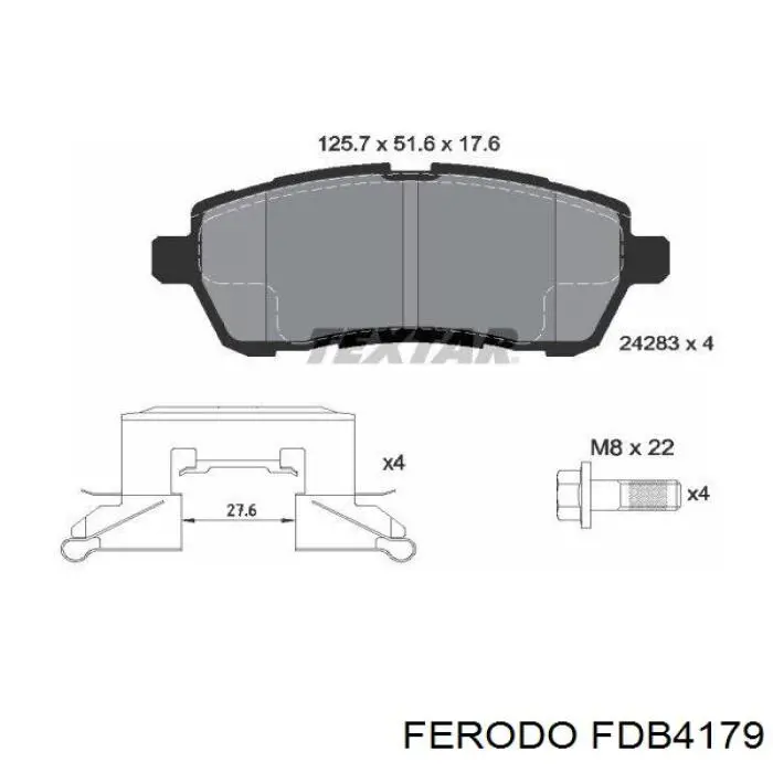 Pastillas de freno FDB4179 Ferodo