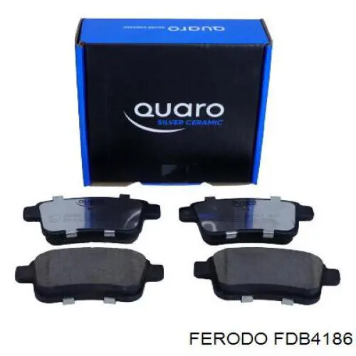 Pastillas de freno traseras FDB4186 Ferodo