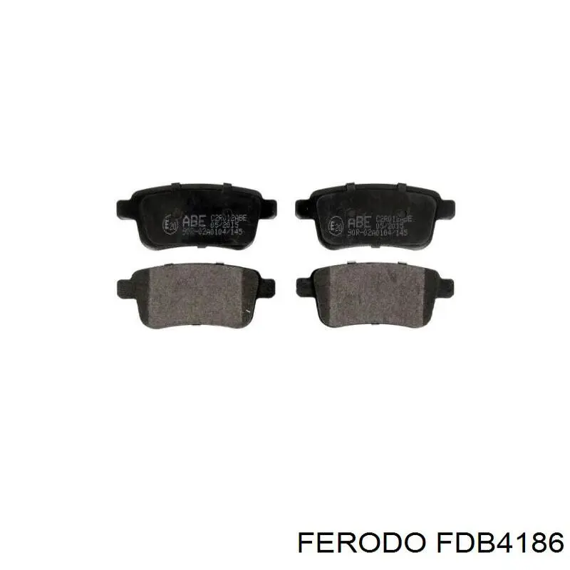 Pastillas traseras Ferodo FDB4186