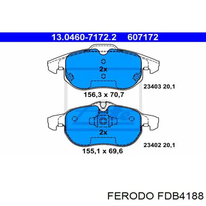 Pastillas de freno delanteras Opel Vectra