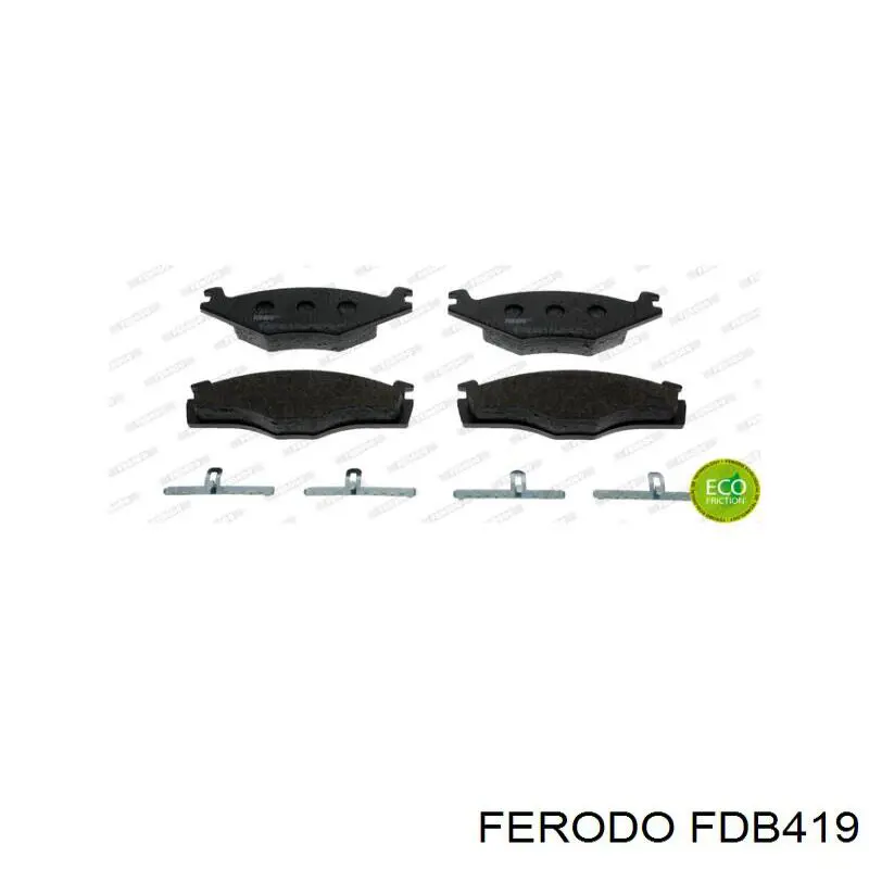 FDB419 Ferodo Pastillas delanteras