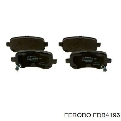 FDB4196 Ferodo Pastillas freno traseras