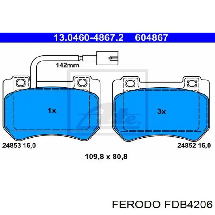 Pastillas freno delanteras Ferodo FDB4206 precio, desde 40,53 EUR
