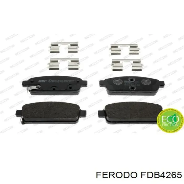 FDB4265 Ferodo Pastillas freno traseras