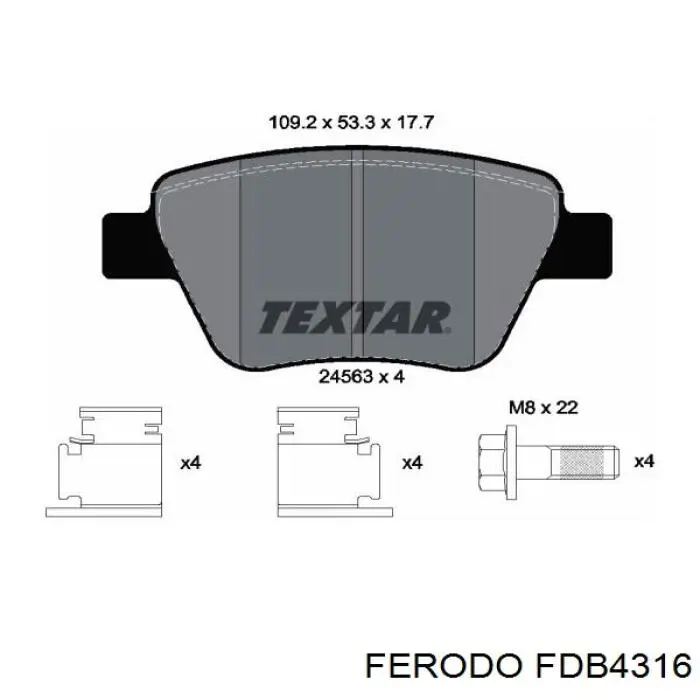 Pastillas de freno traseras Volkswagen Jetta 6 162, 163, AV3, AV2, AY2, AY3