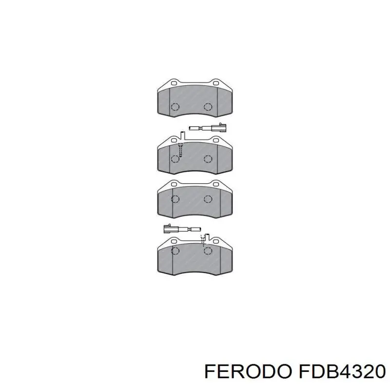 FDB4320 Ferodo pastillas de freno delanteras