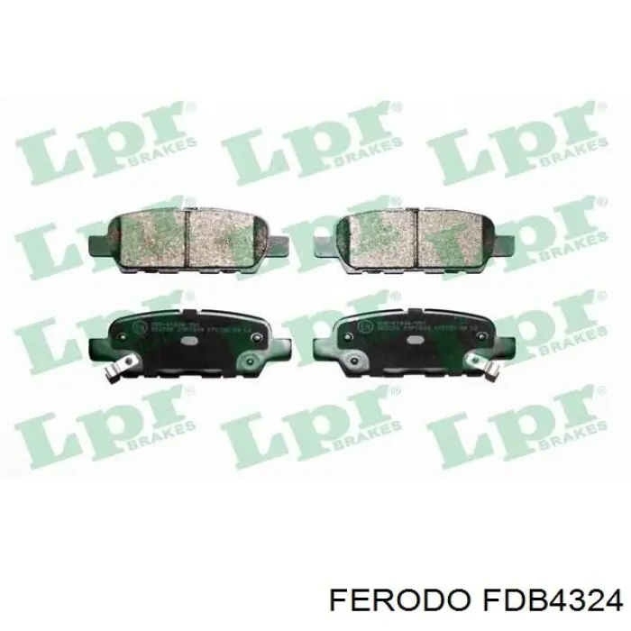 Pastillas de freno traseras FDB4324 Ferodo