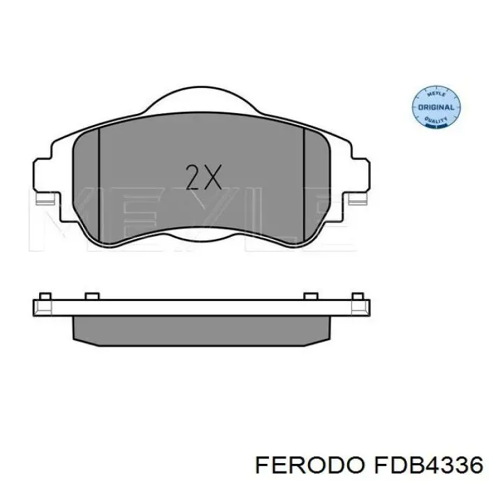 Pastillas de freno FDB4336 Ferodo