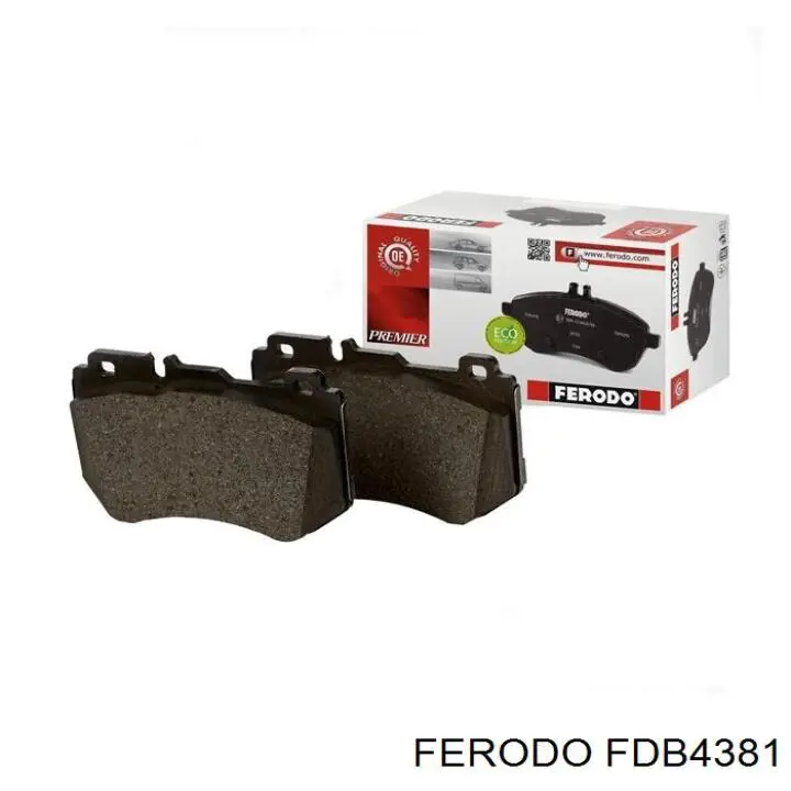 Pastillas de freno traseras FDB4381 Ferodo