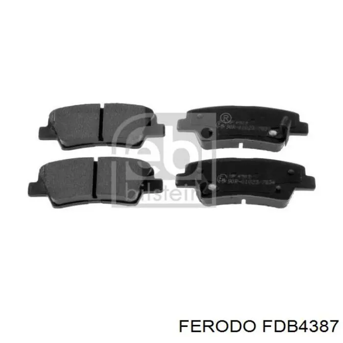FDB4387 Ferodo Pastillas freno traseras