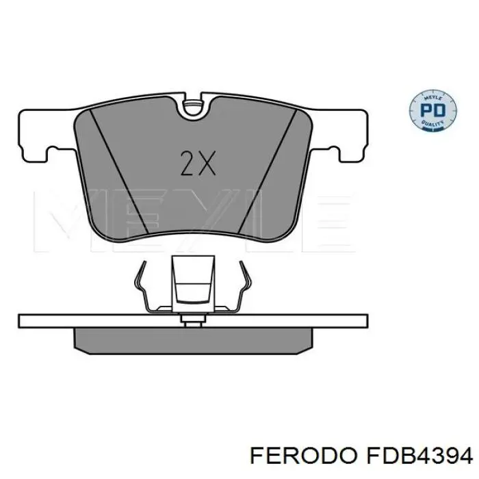 FDB4394 Ferodo pastillas de freno delanteras