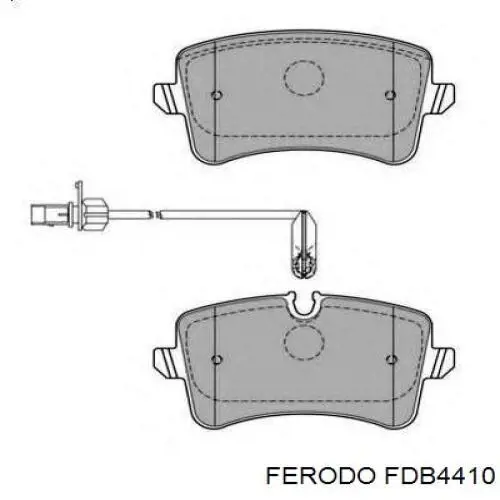 Comprar FDB4410 Ferodo Pastillas de freno traseras