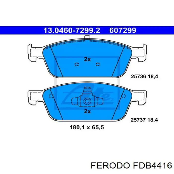 Pastillas de freno delanteras Ford Focus 3 CB8