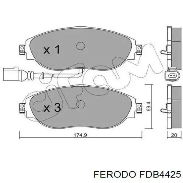 FDB4425 Ferodo pastillas de freno delanteras