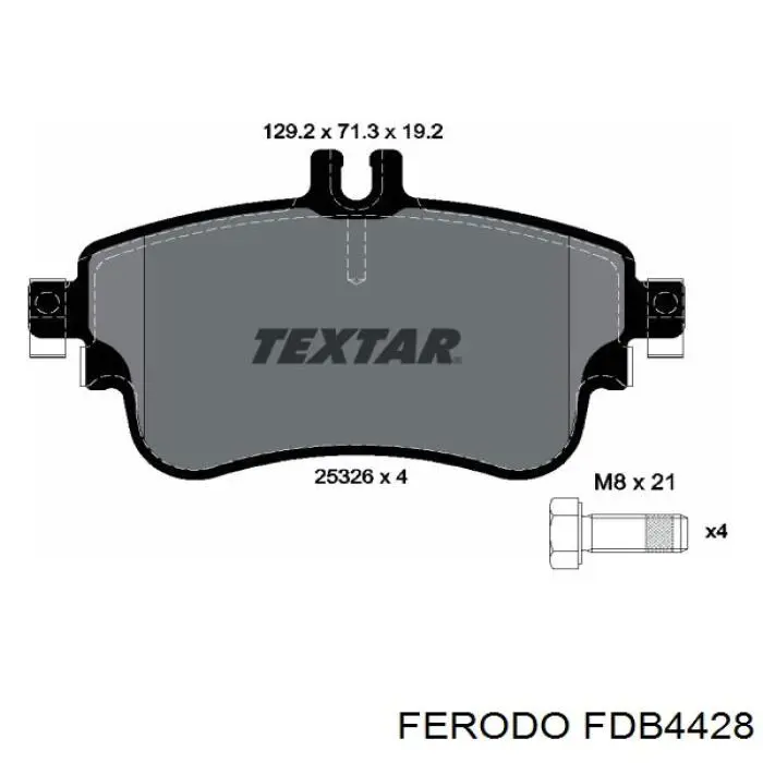 FDB4428 Ferodo pastillas de freno delanteras