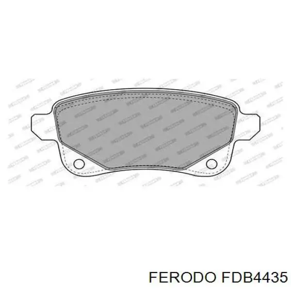 Pastillas de freno traseras FDB4435 Ferodo