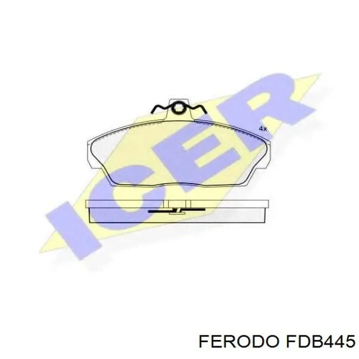 fdb445 Ferodo pastillas de freno delanteras