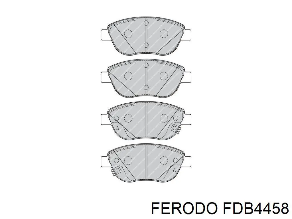Pastillas de freno delanteras FERODO FDB4458