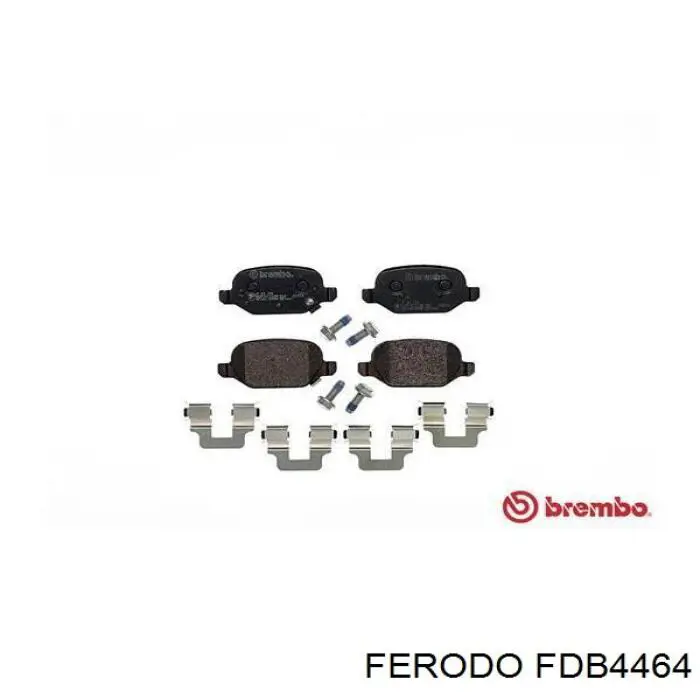 FDB4464 Ferodo pastillas de freno traseras