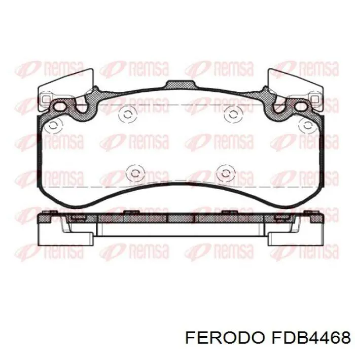Pastillas de freno FDB4468 Ferodo