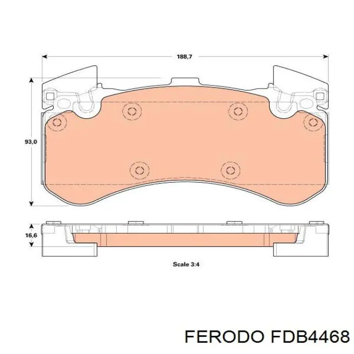 Comprar FDB4468 Ferodo Pastillas delanteras de freno