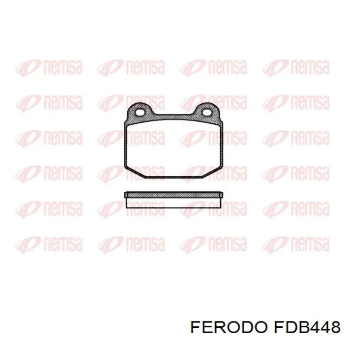 FDB448 Ferodo pastillas de freno delanteras