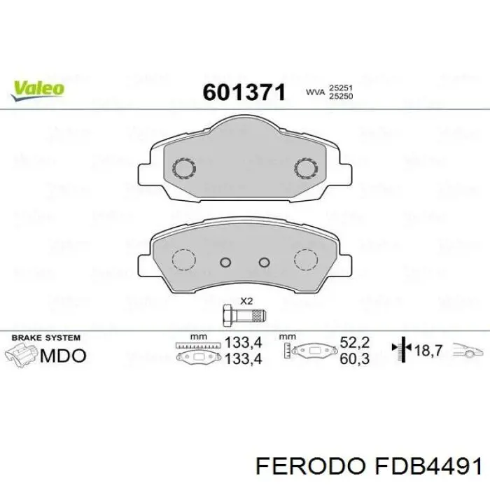 Pastillas de freno delanteras Citroen C4