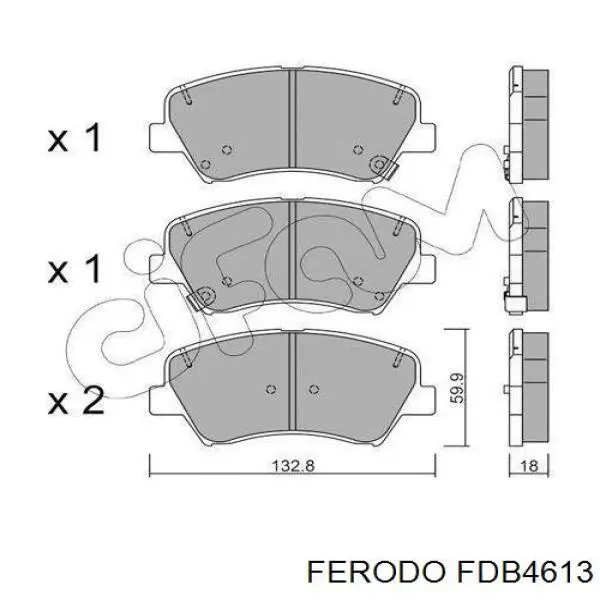 Comprar FDB4613 Ferodo Pastillas delanteras de freno