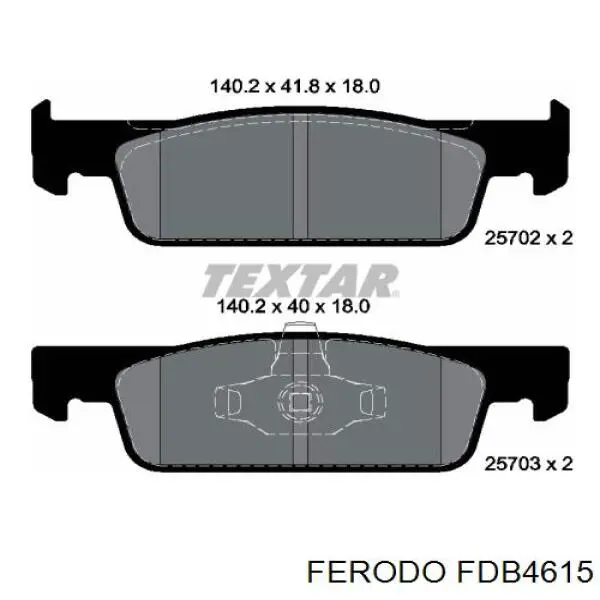 Pastillas freno delanteras Ferodo FDB4615 precio, desde 19,96 EUR