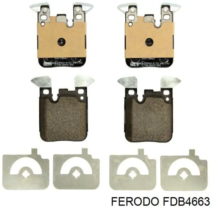 FDB4663 Ferodo pastillas de freno traseras