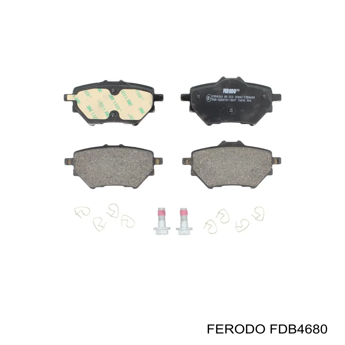 FDB4680 Ferodo pastillas de freno traseras