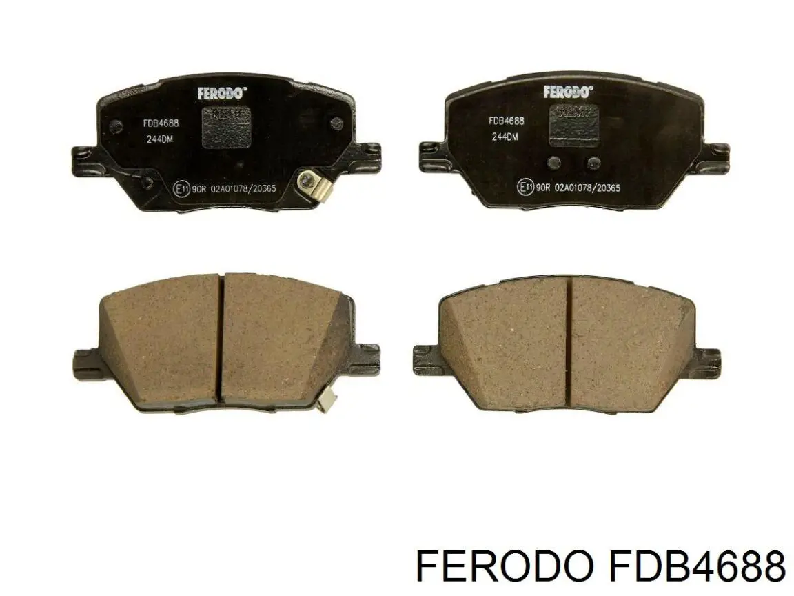 FDB4688 Ferodo pastillas de freno delanteras