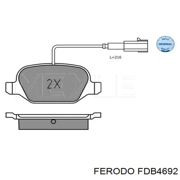 Comprar C2D013ABE ABE Pastillas de freno traseras
