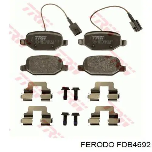 Pastillas de freno traseras C2D013ABE ABE