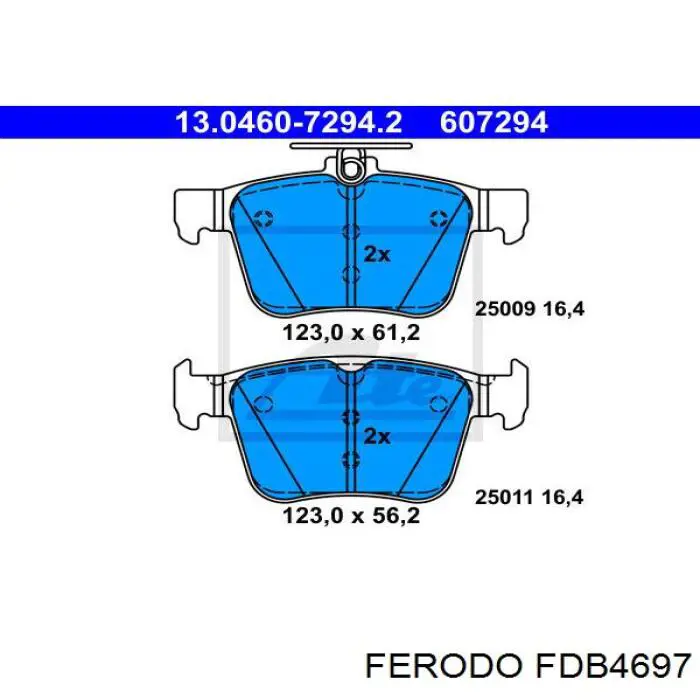 Comprar FDB4697 Ferodo Pastillas de freno traseras