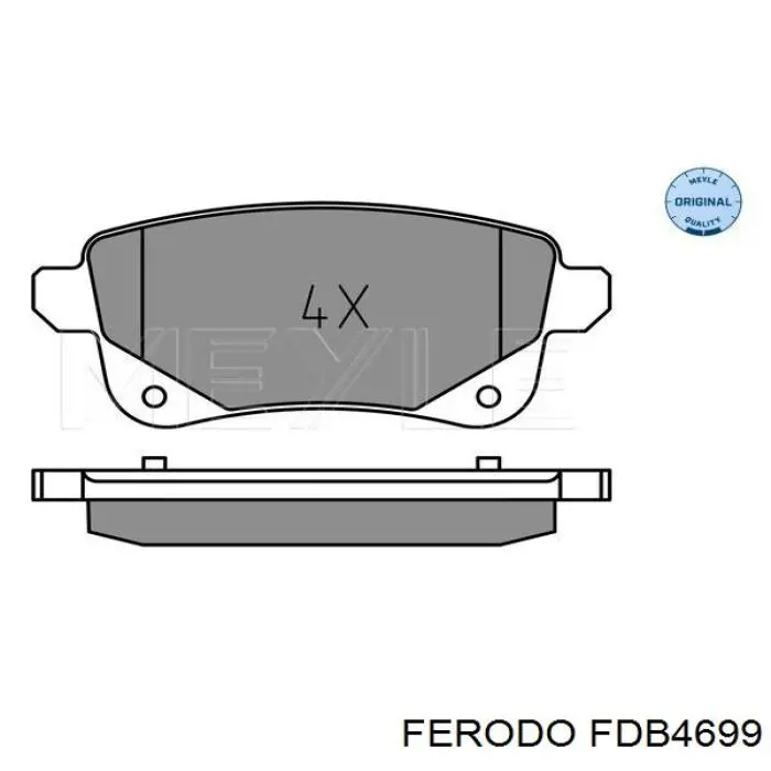 Pastillas traseras de freno Ferodo FDB4699 precio, desde 29,04 EUR