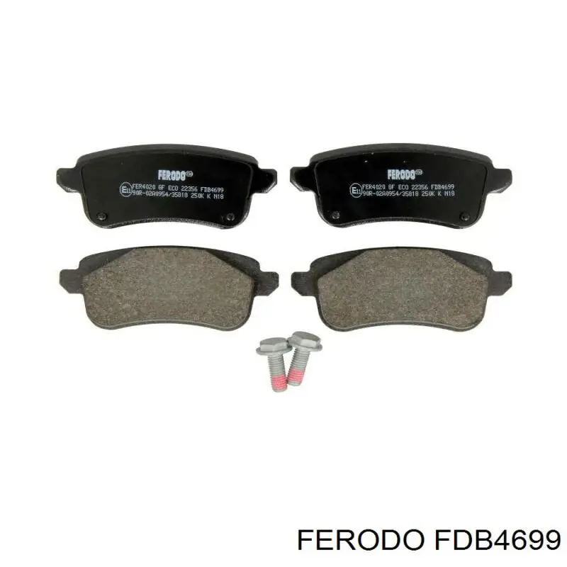 Comprar FDB4699 Ferodo Pastillas de freno traseras