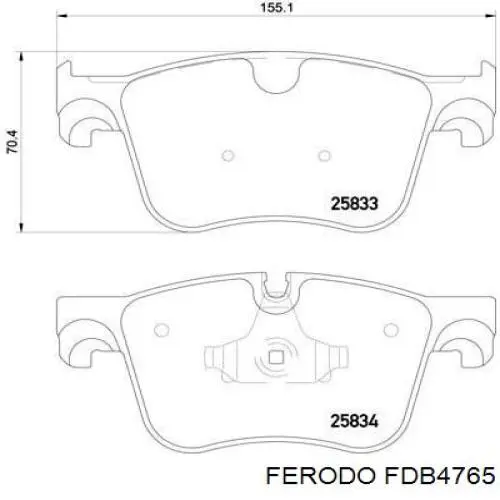 FDB4765 Ferodo pastillas de freno delanteras